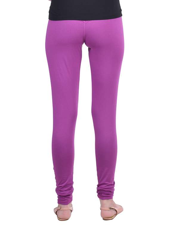 purple cotton lycra full length legging - 12792243 -  Standard Image - 2