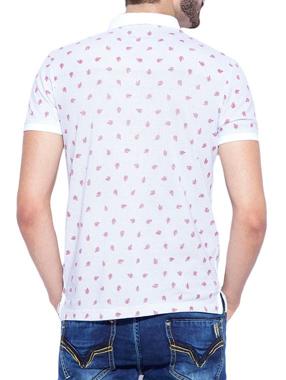 mufti mens white slim fit mid rise tshirts - 12792723 - Standard Image - 2