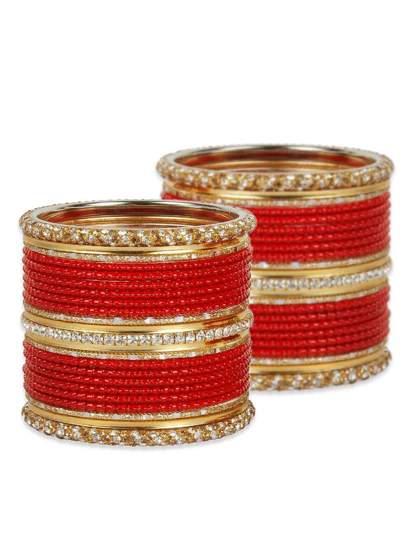 red metal bangle