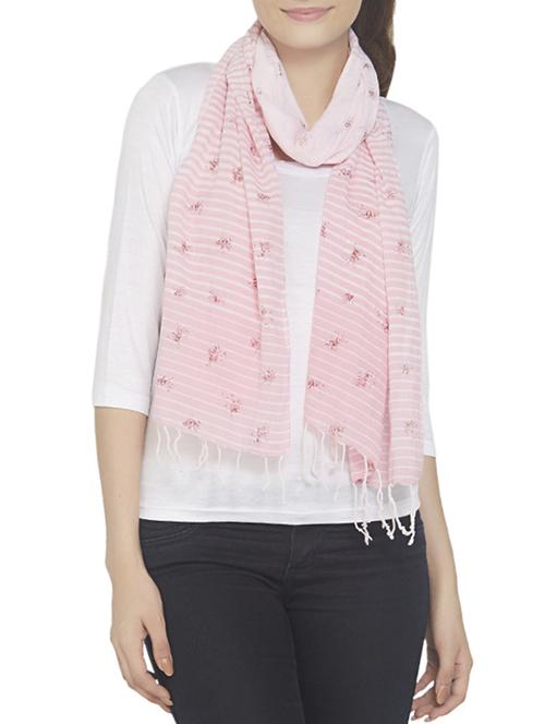pink cotton stole - 12795889 - Standard Image - 0