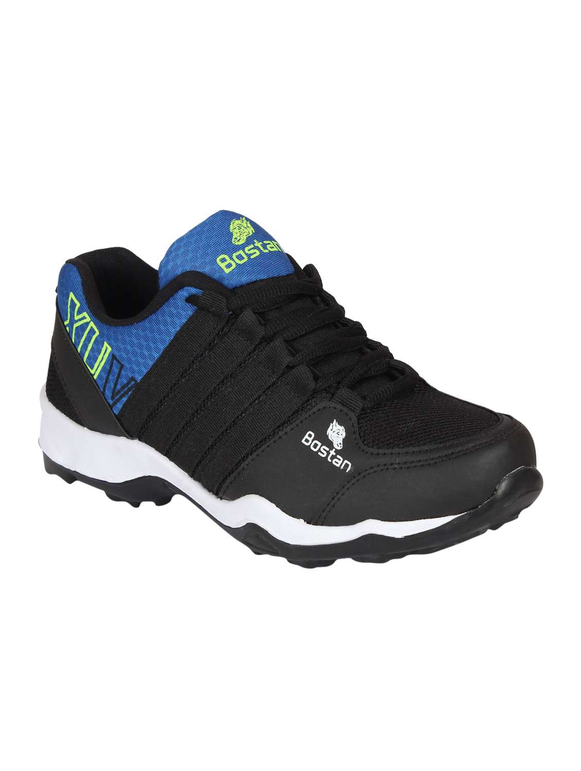 black mesh lace up sport shoes