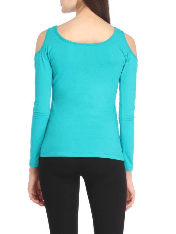 light blue cotton regular top - 12799973 - Standard Image - 2