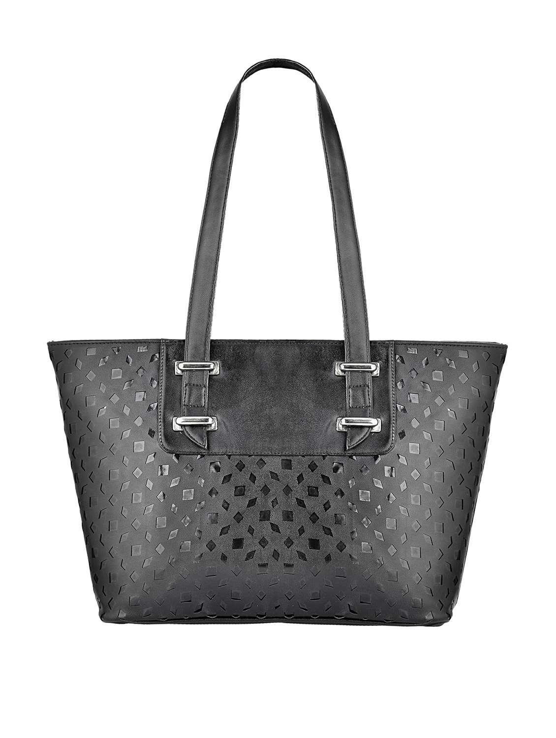 black leatherette  handbag