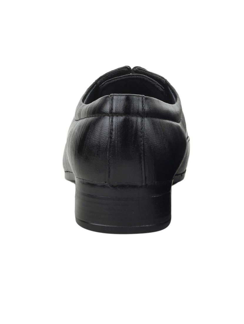 black leatherette lace up derby - 12816313 - Standard Image - 2