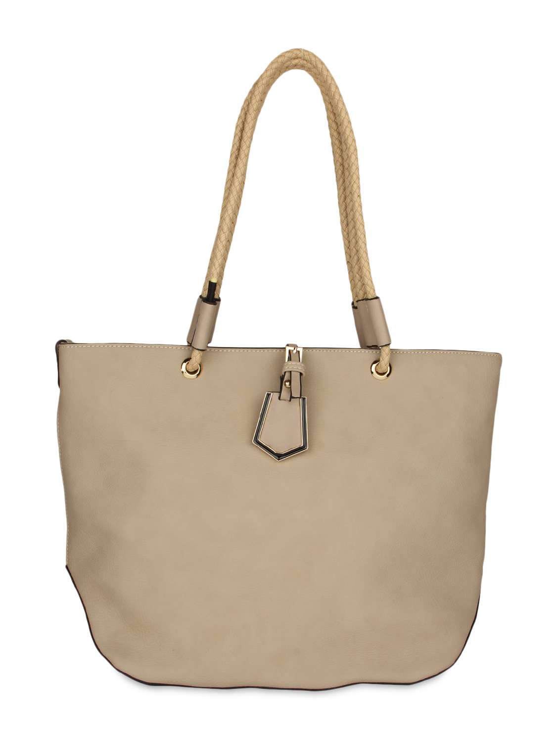 beige leatherette  hand bag
