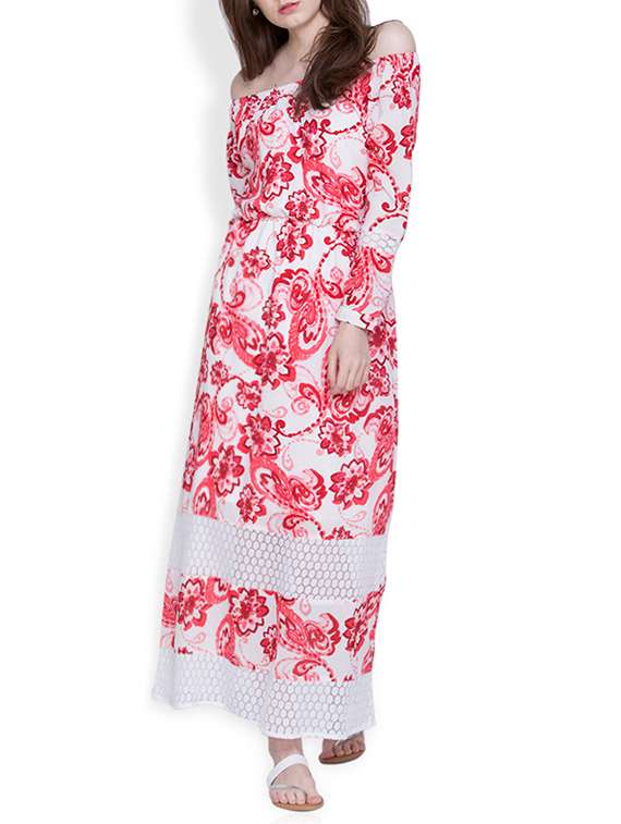 pink maxi dress