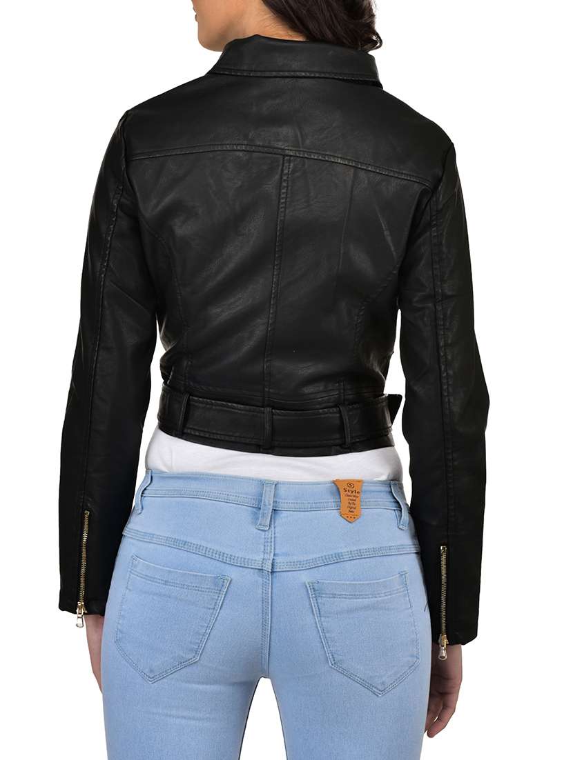 black leather jacket - 12840382 -  Standard Image - 2