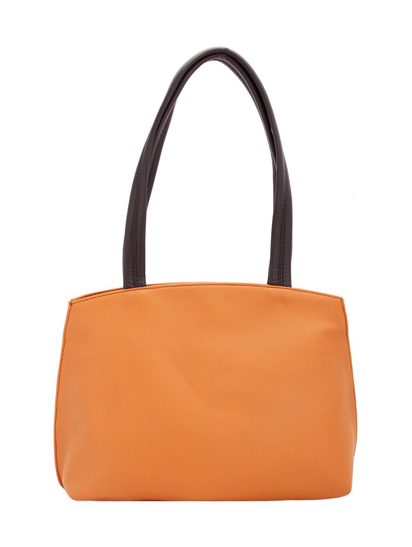 orange leatherette handbag - 12841248 -  Zoom Image - 0