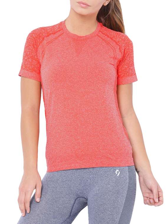 orange none regular tee