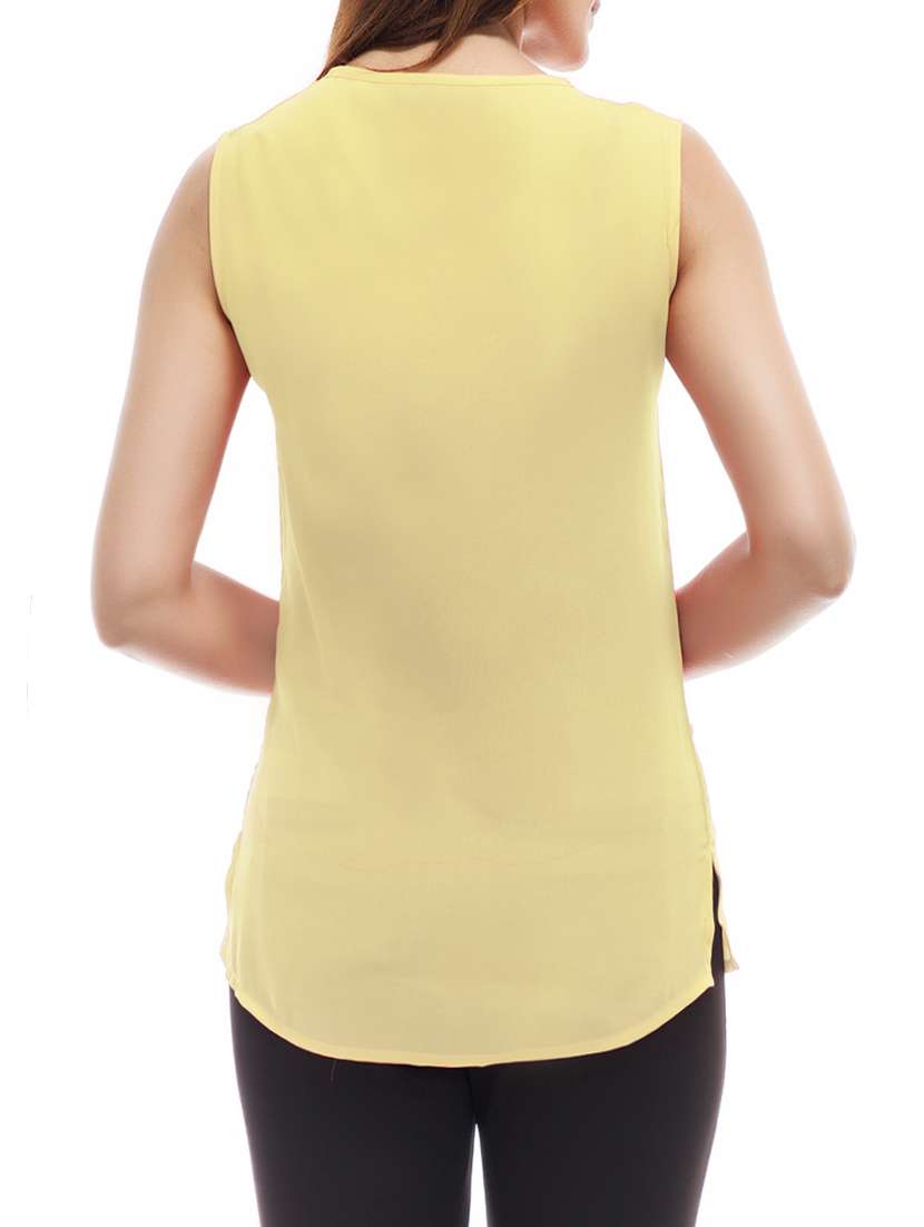 women's straight v neck top - 12847629 -  Standard Image - 2