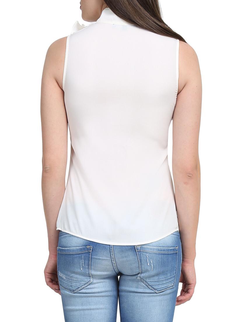 pin tuck detail ruffled top - 12847638 - Standard Image - 2