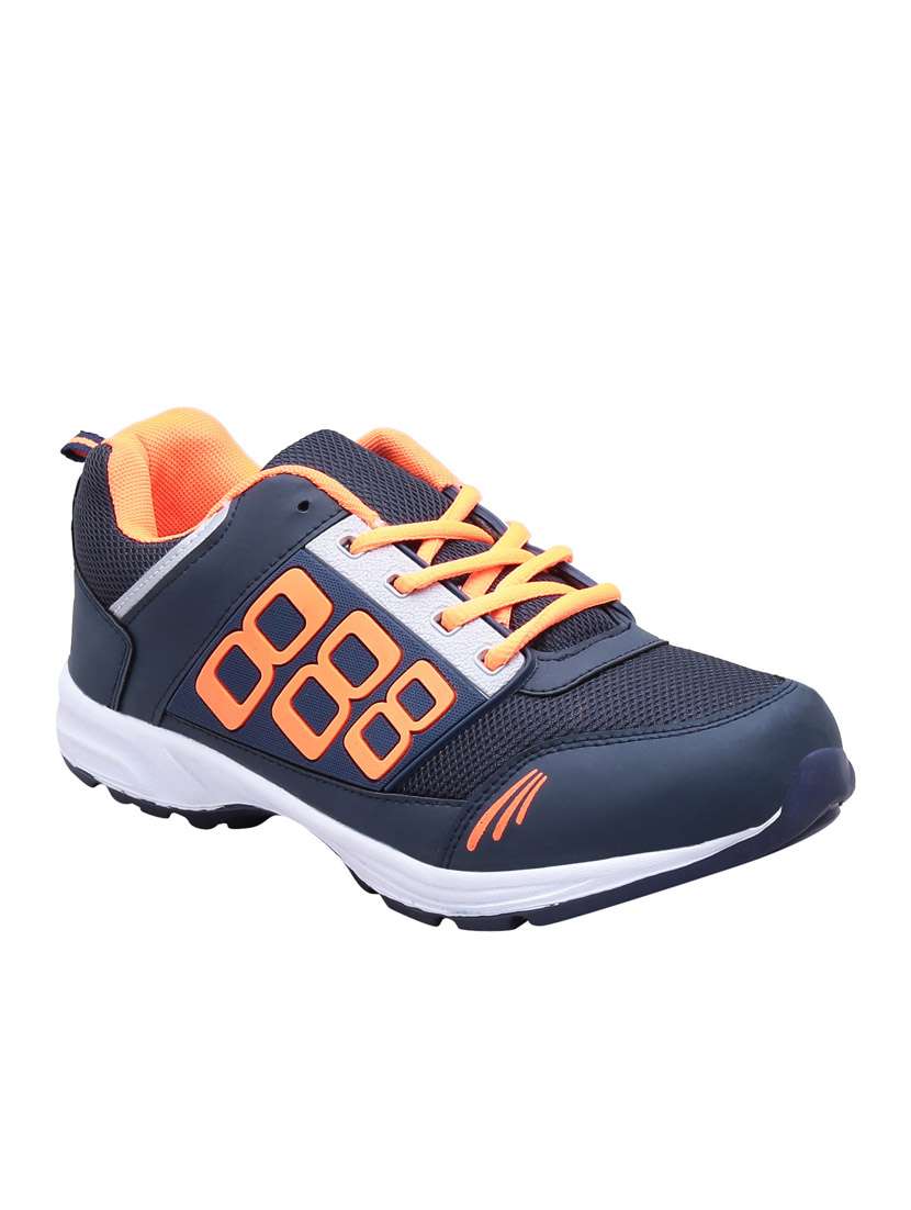 navy mesh sport shoes