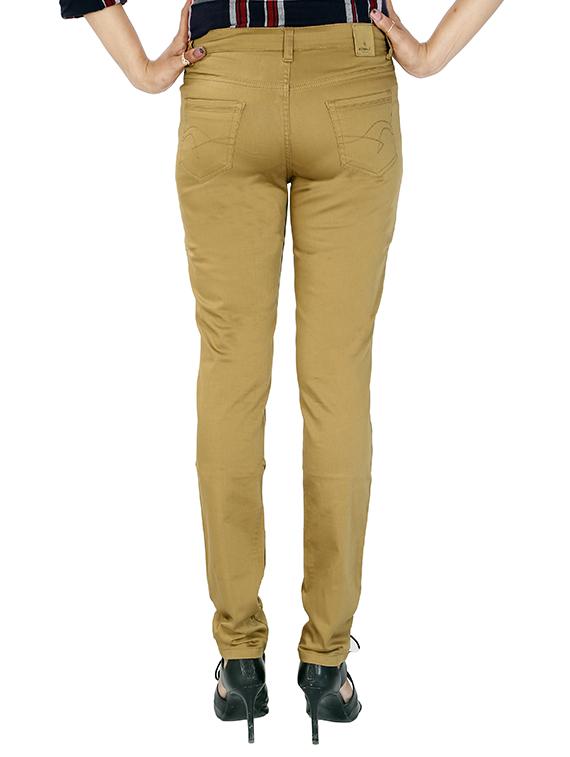 women khaki full length jeans - 12850906 - Standard Image - 2