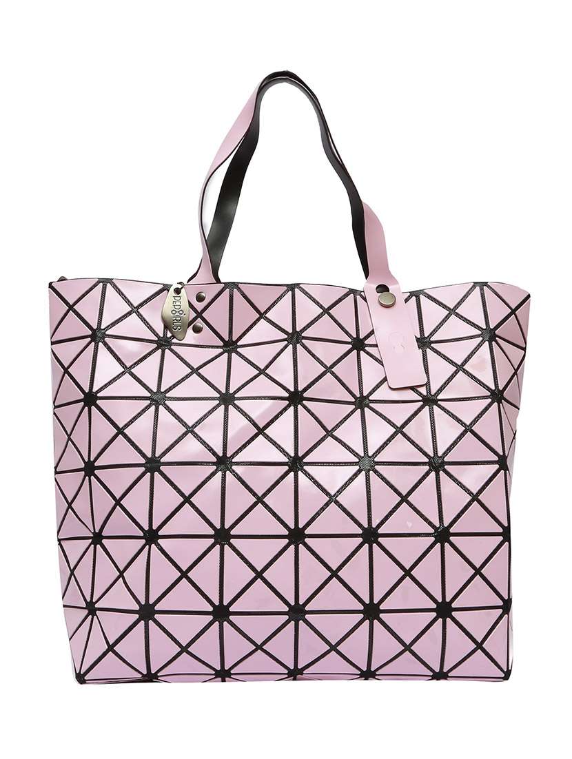 pink leatherette tote