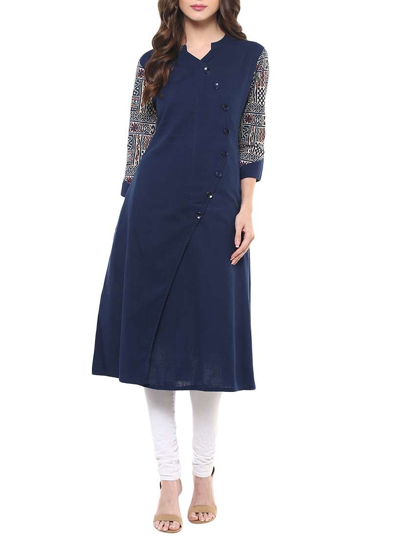 a-line printed kurta