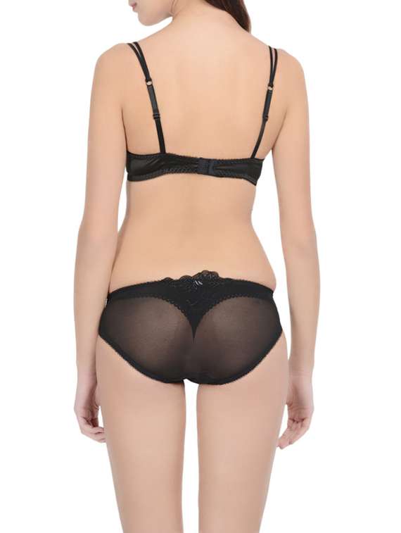 black nylon bras and panty set - 12888580 - Standard Image - 2
