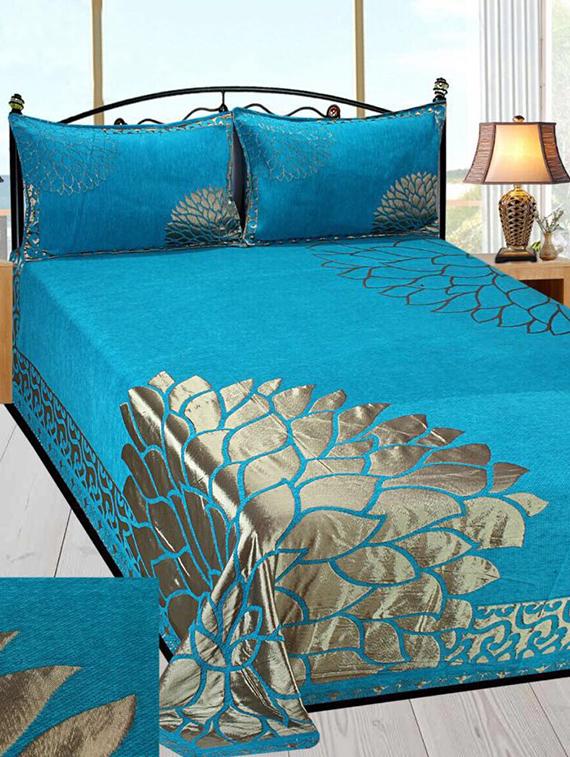 shubh collection of heavy bed cover with 2 pillow cover
