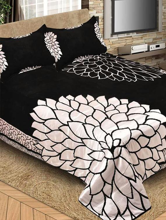 shubh collection of heavy bed cover with 2 pillow cover
