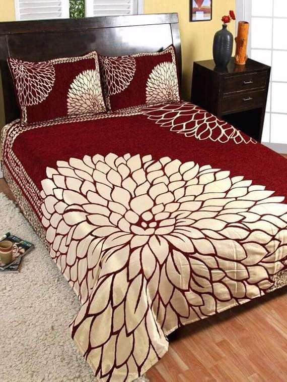 shubh collection of heavy bed cover with 2 pillow cover