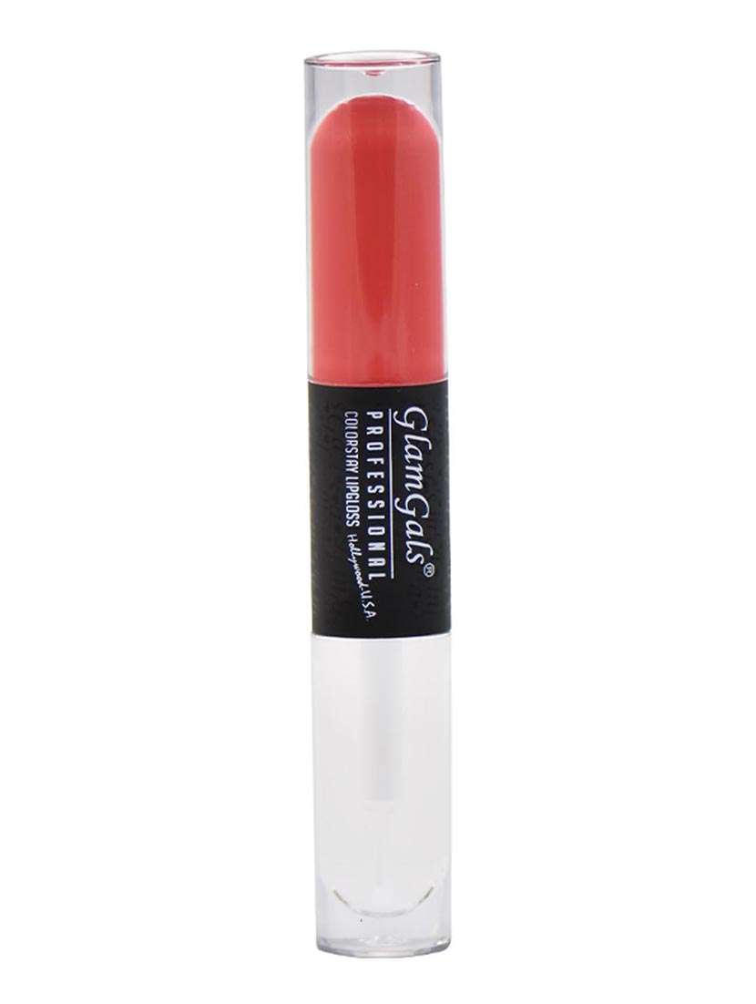 glamgals colour stay dual lip gloss,rose pink,8 ml