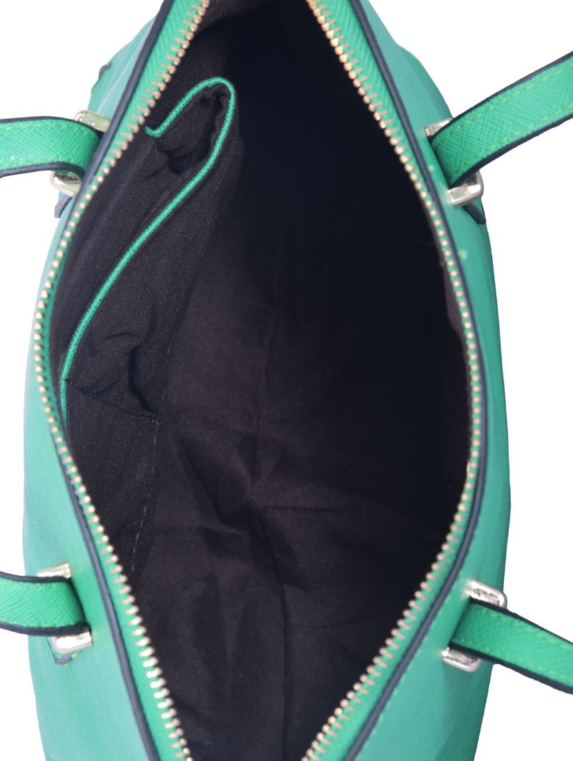 turquoise green leatherette handbag - 12895111 - Standard Image - 2