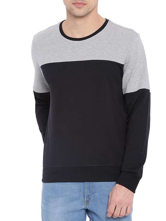 grey cotton sweatshirt