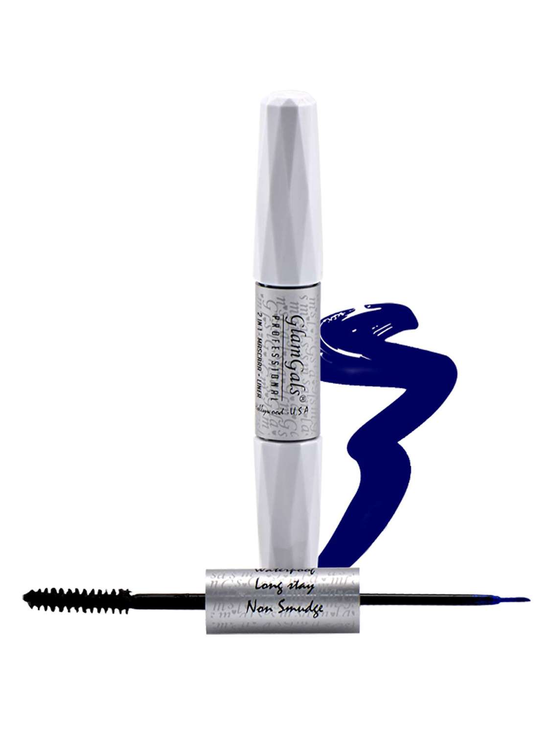glamgals 2 in 1-black mascara + blue liner,10 ml