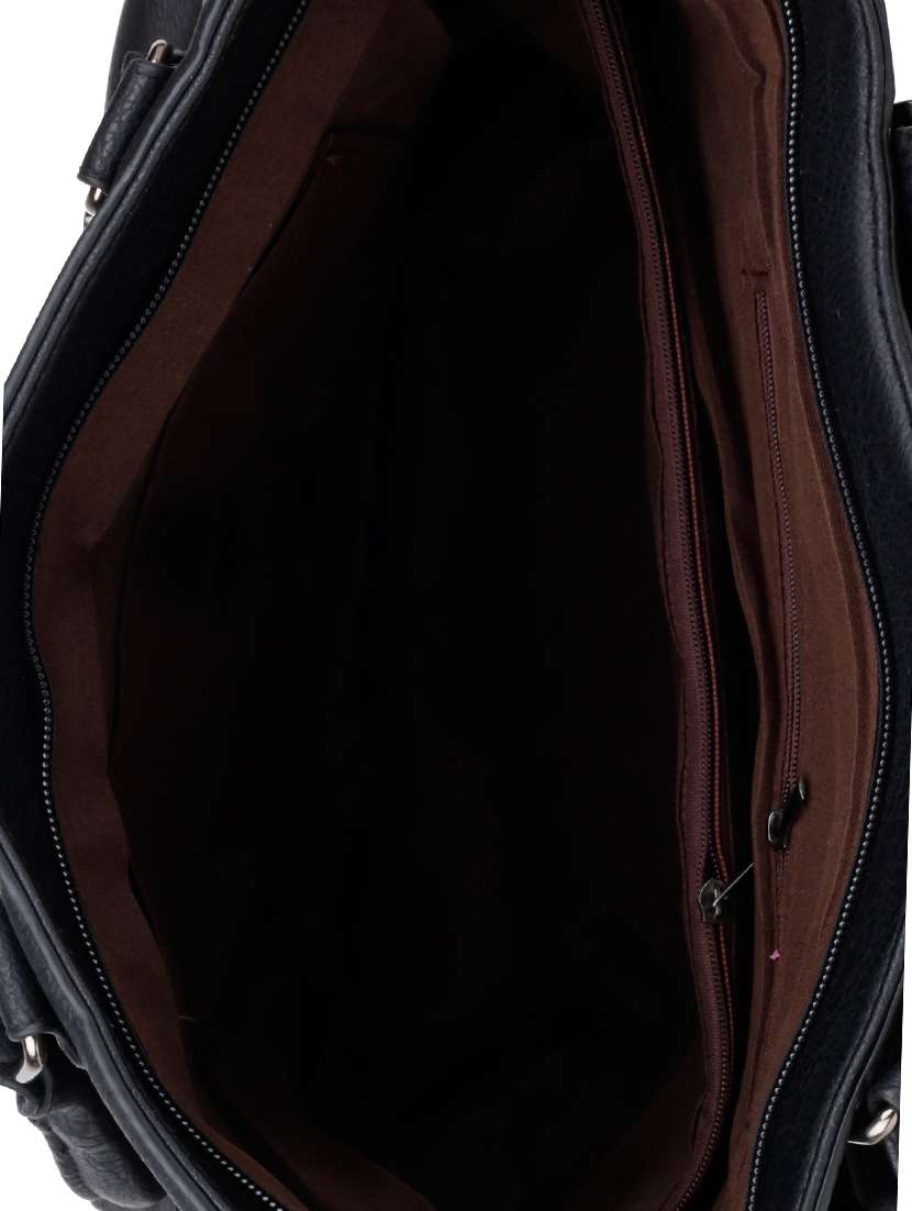 black polyester handbag - 12905423 - Standard Image - 2