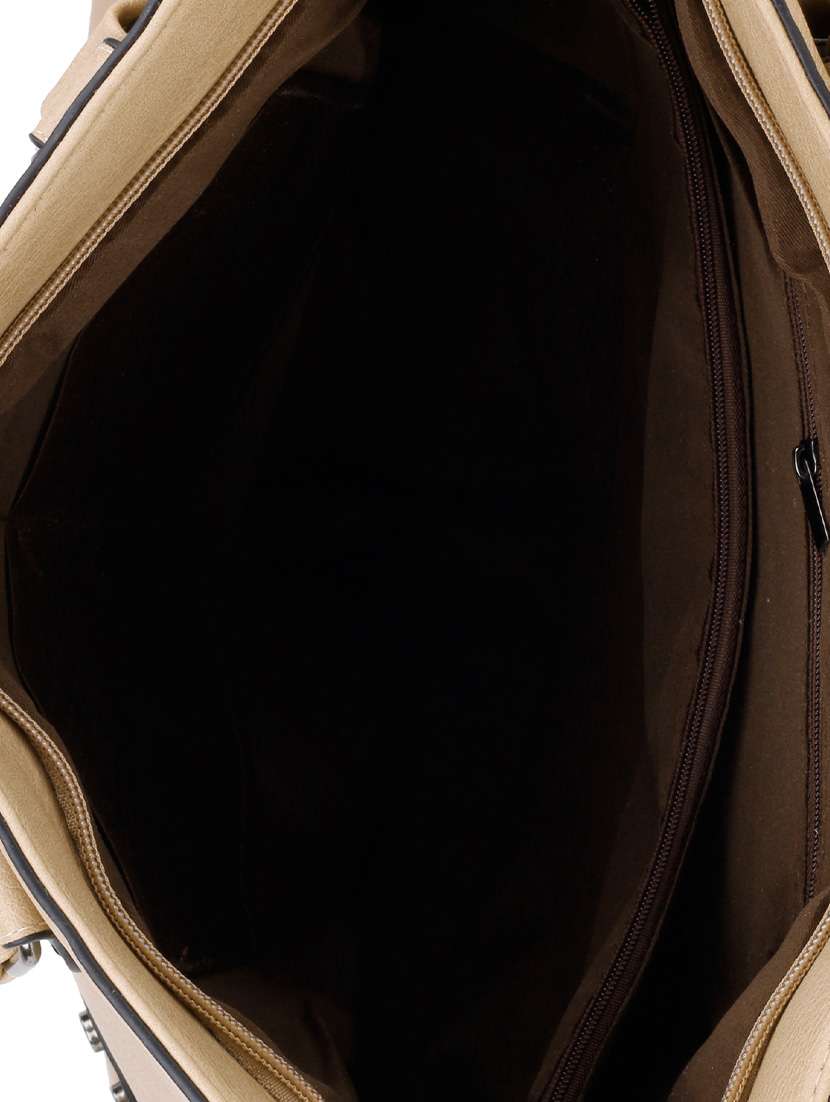 beige polyester handbag - 12905424 -  Standard Image - 2