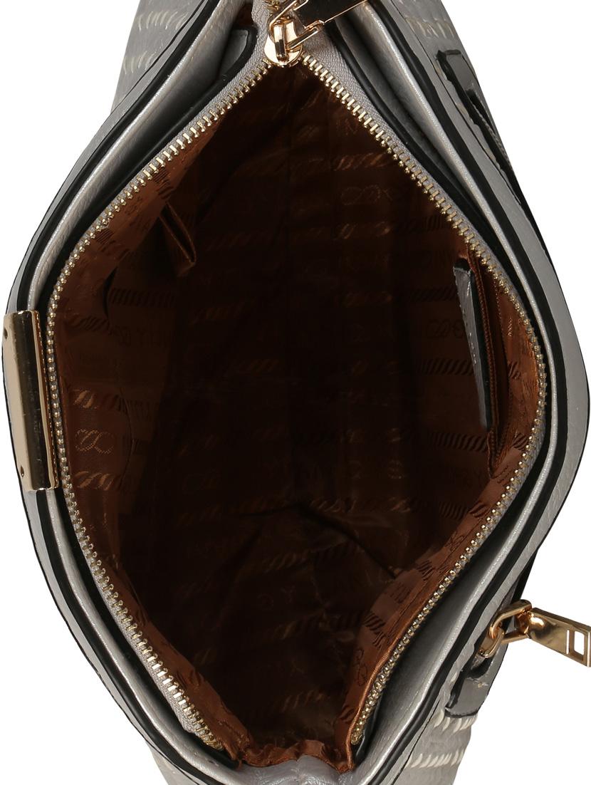 silver polyester sling bag - 12905430 - Standard Image - 2