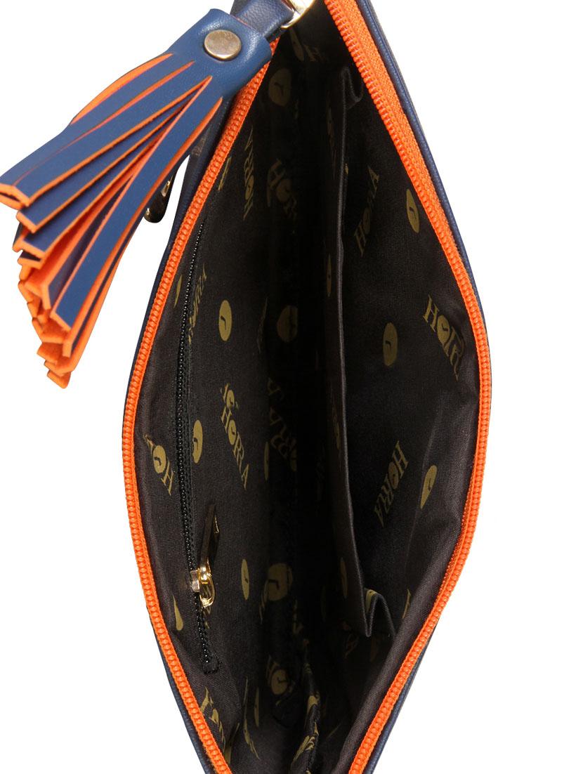 black leatherette clutch - 12906270 - Standard Image - 2