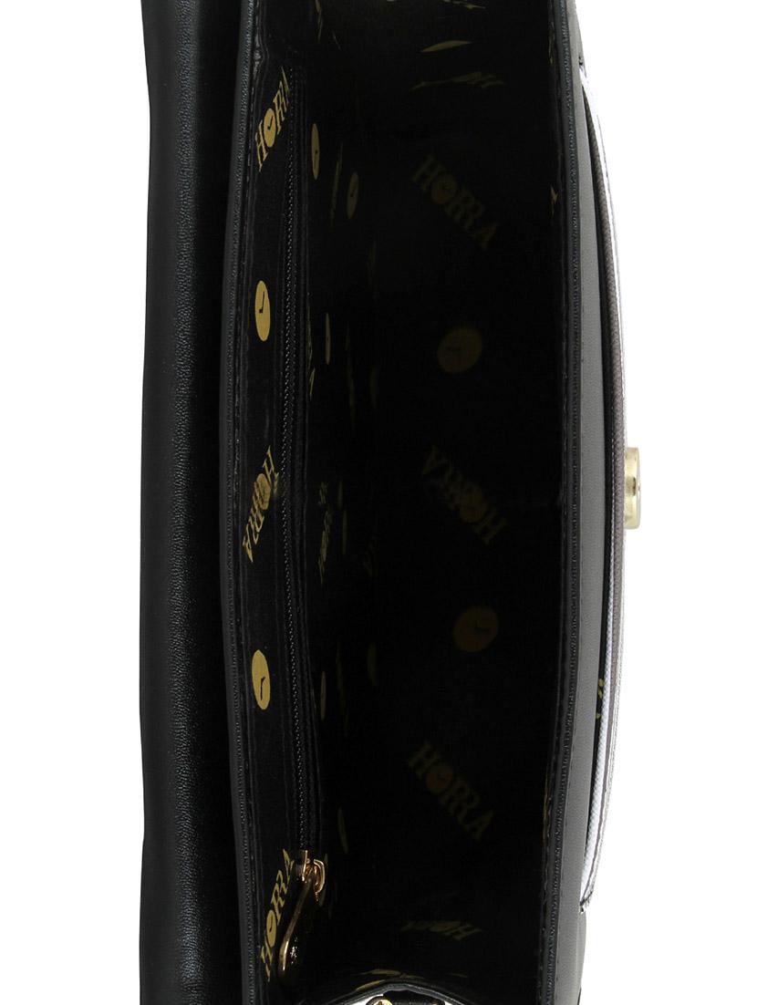 black leatherette sling bag - 12906294 - Standard Image - 2
