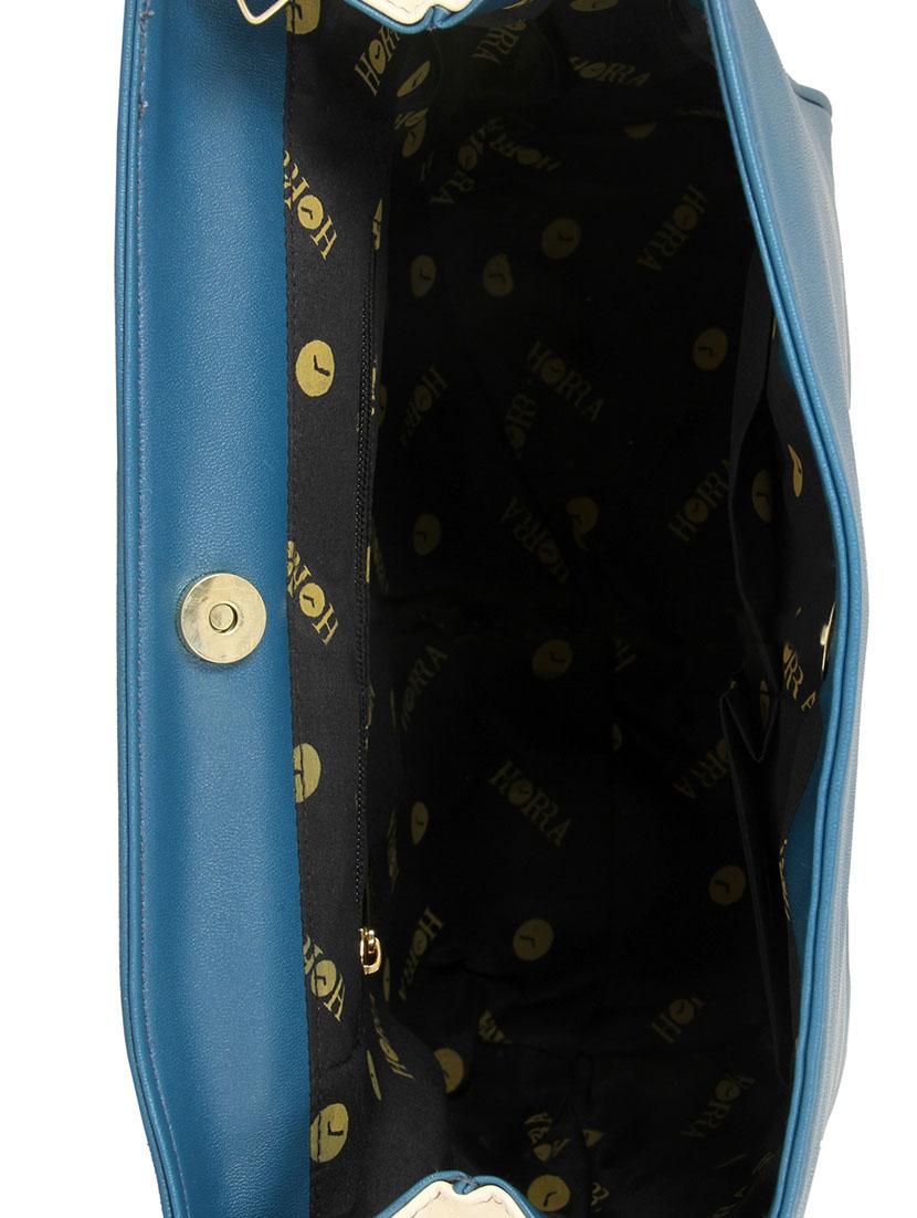 blue leatherette handbag - 12906299 - Standard Image - 2