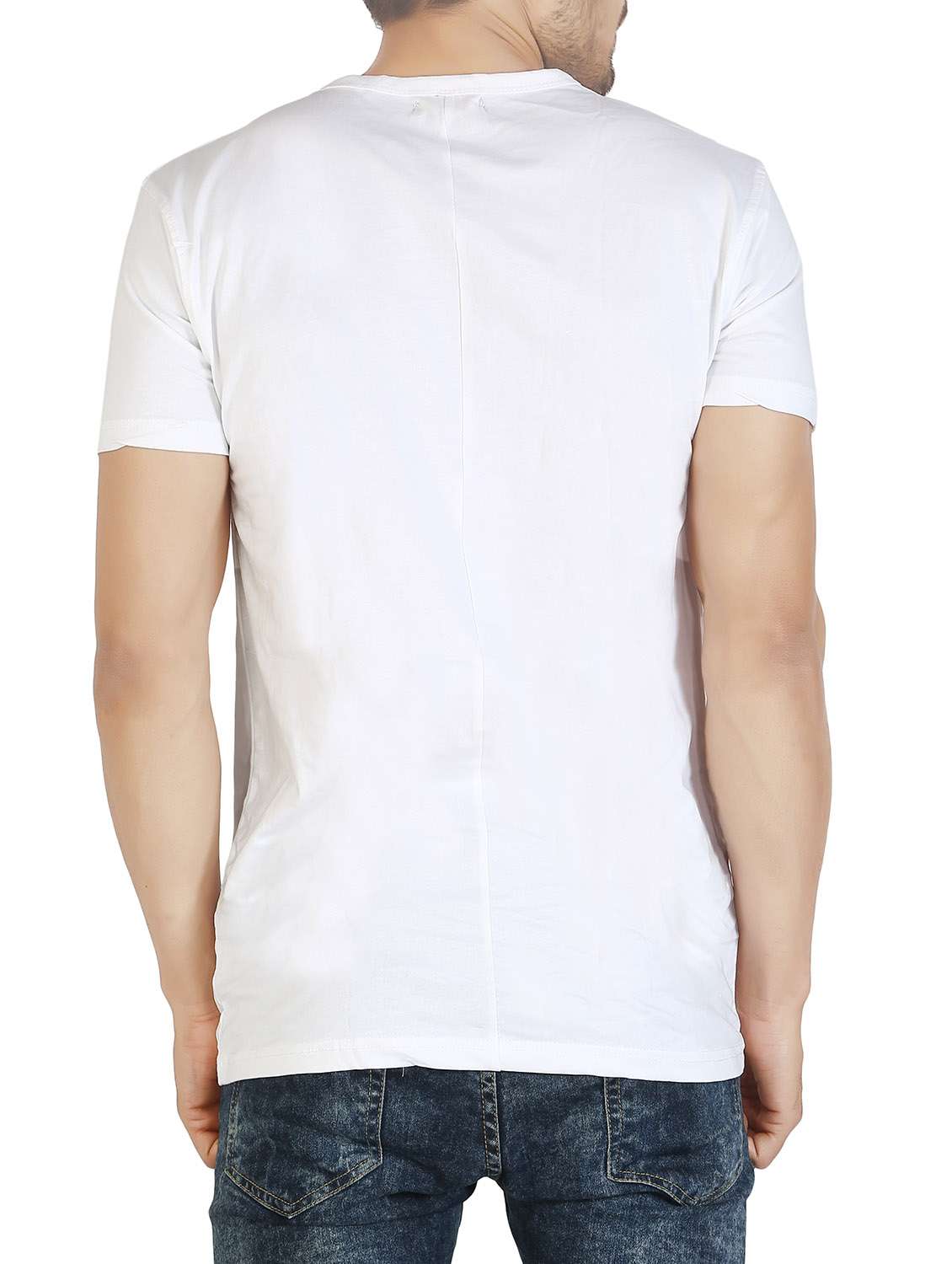 white cotton graphic t-shirt - 12910911 -  Standard Image - 2