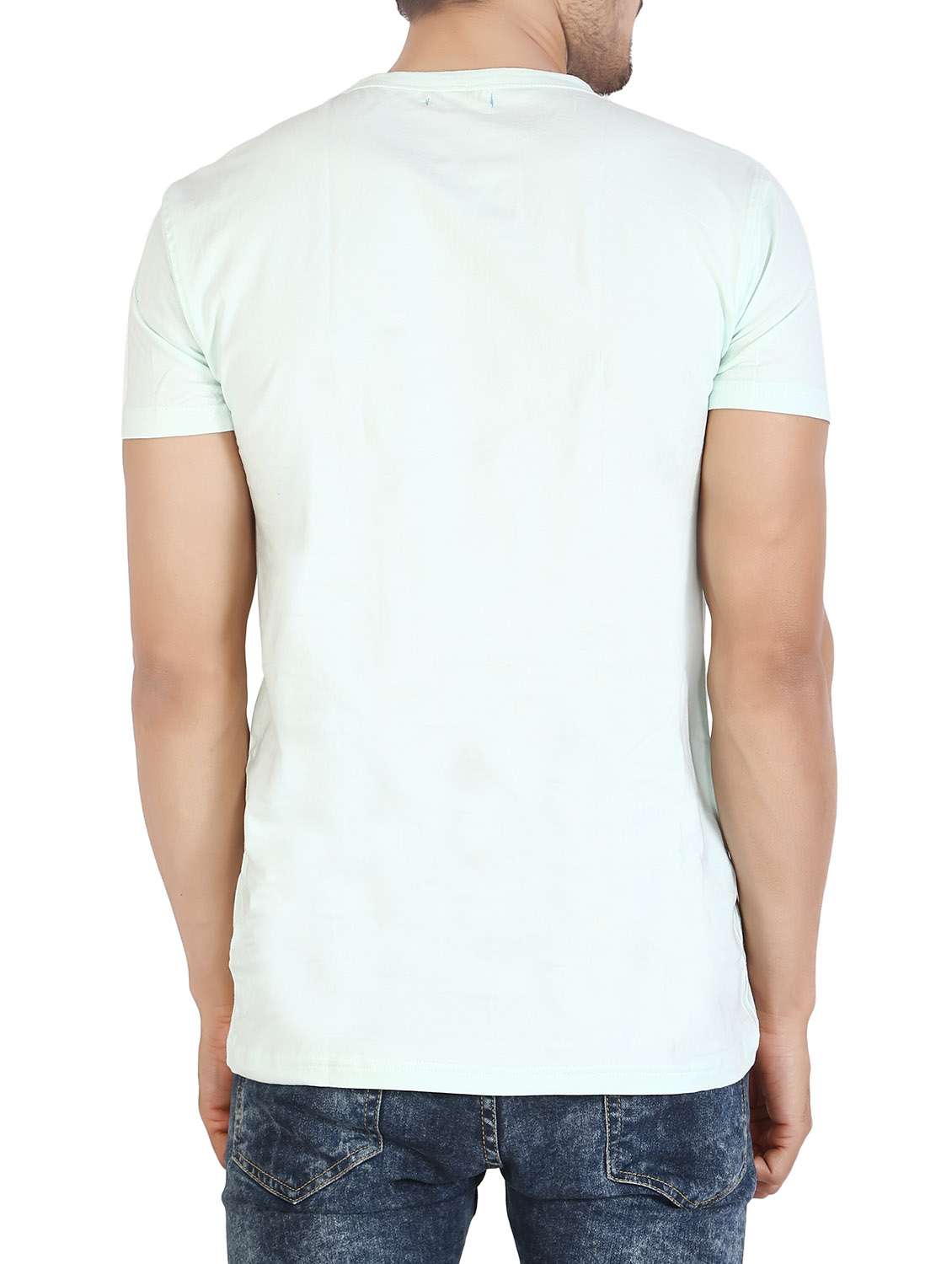 mint green cotton graphic t-shirt - 12910917 -  Standard Image - 2
