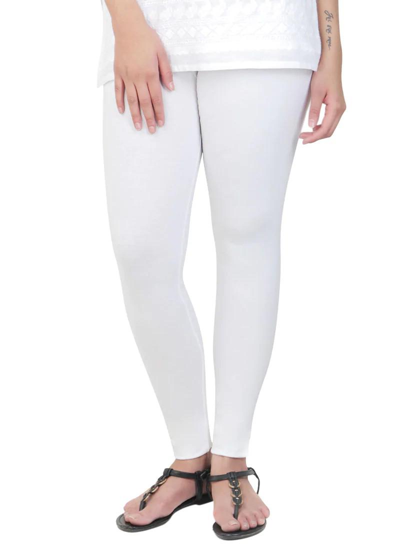 white cotton leggings - 12911991 - Zoom Image - 0