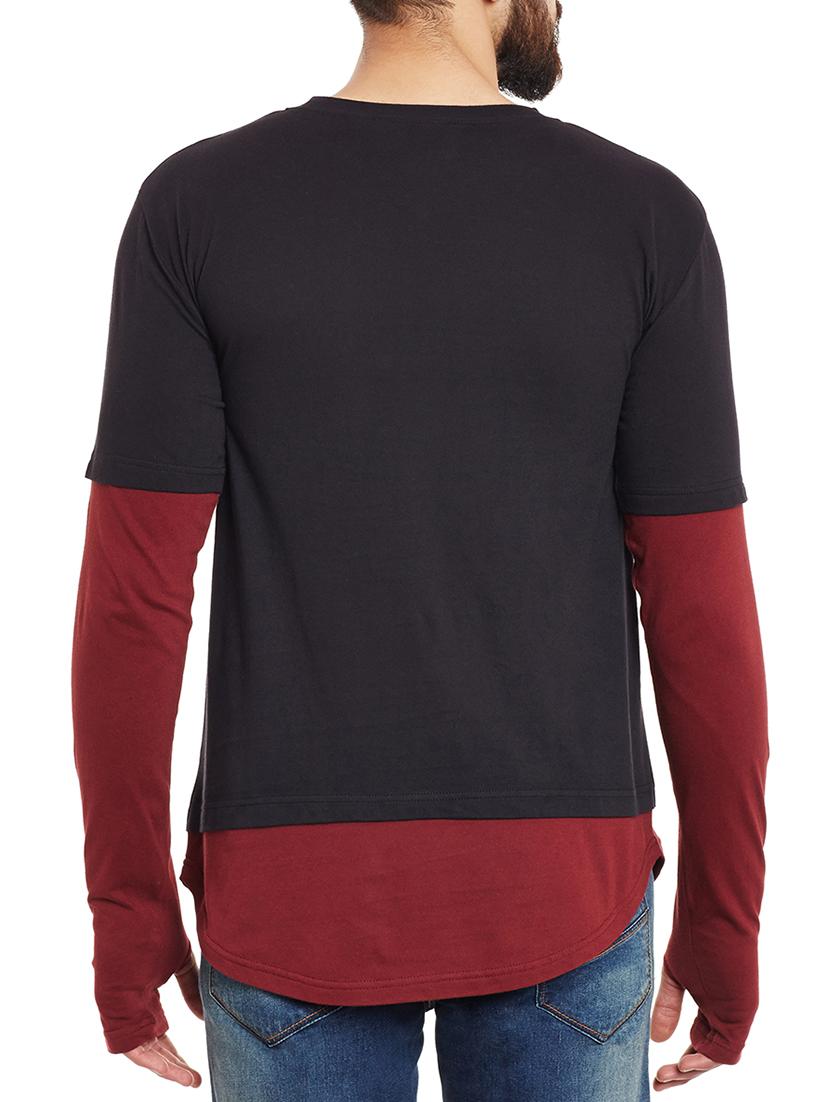 colour block cotton t-shirt - 12914108 - Standard Image - 2