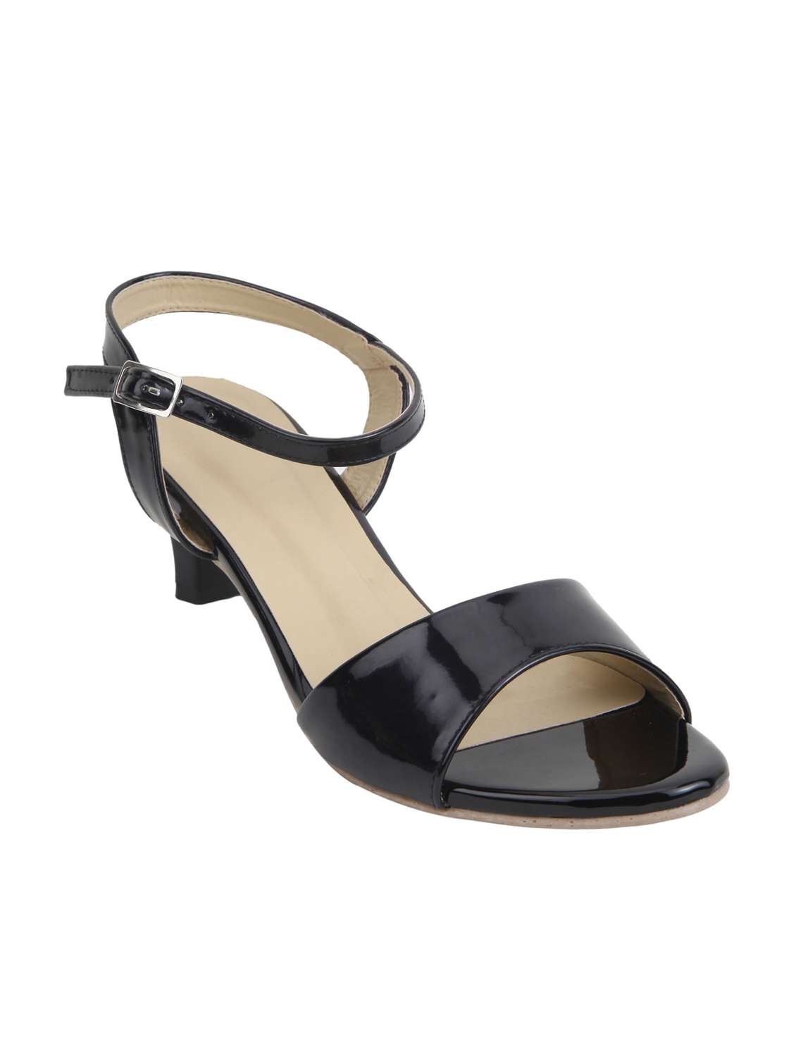 black ankle strap sandal