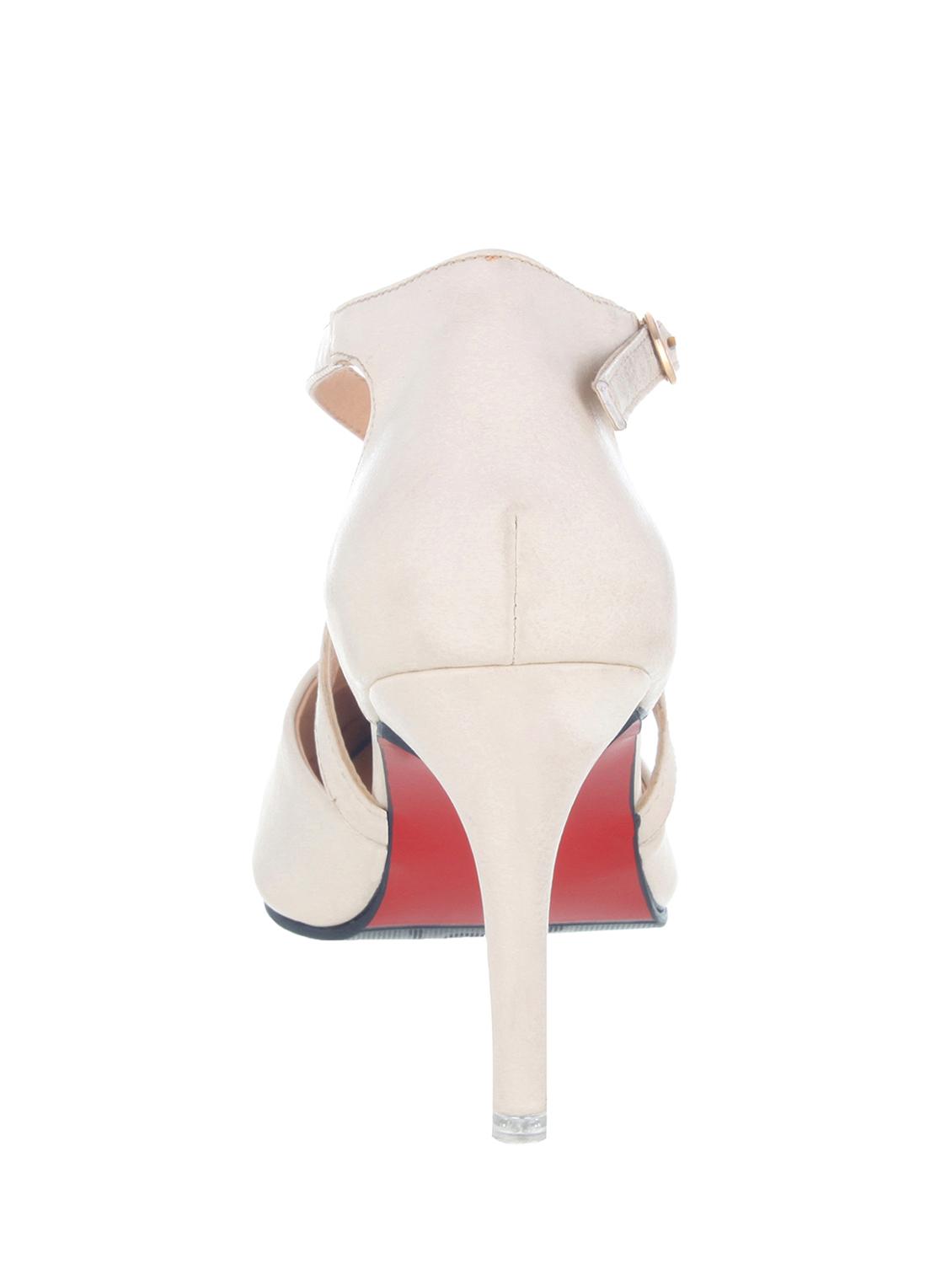 beige back strap pump - 12921055 - Standard Image - 2