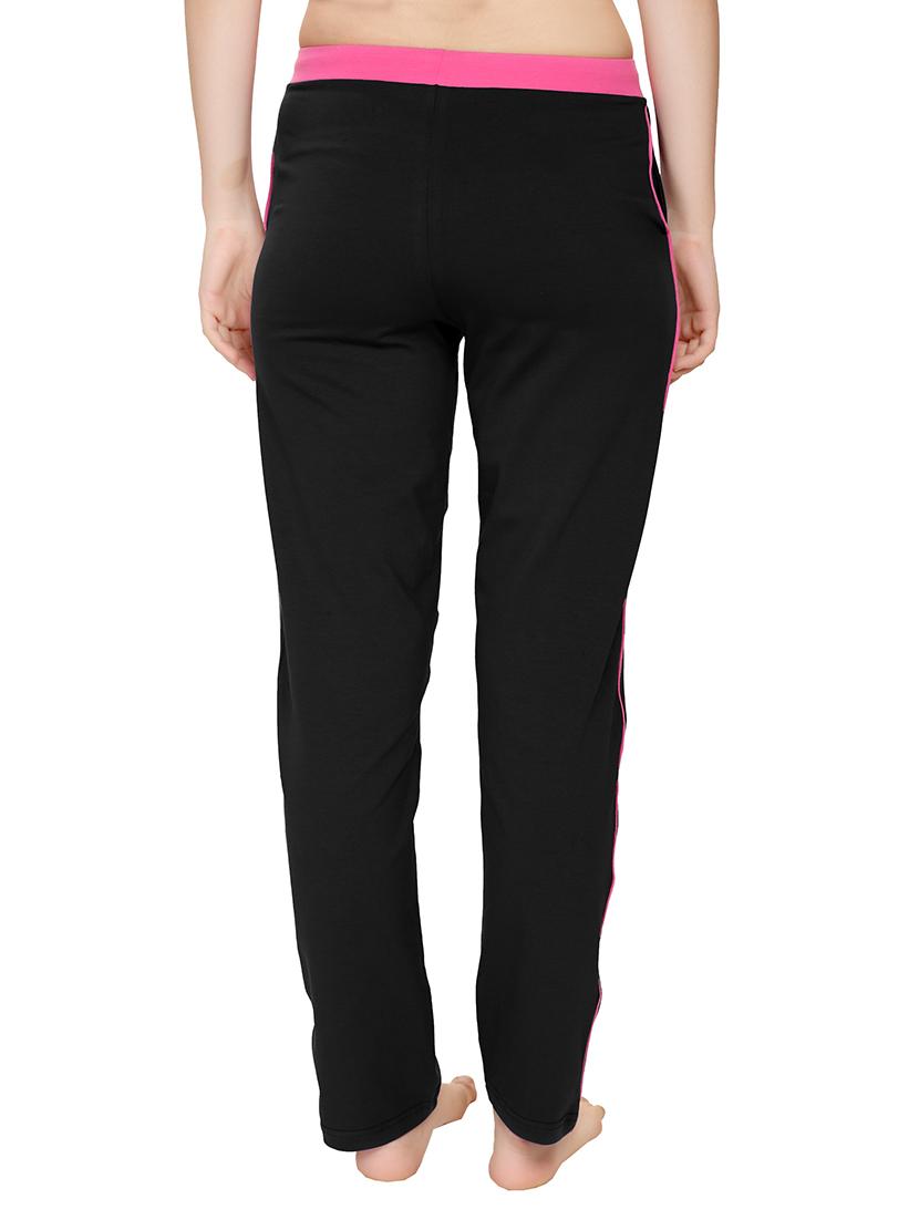 black cotton track pants - 12923940 - Standard Image - 2