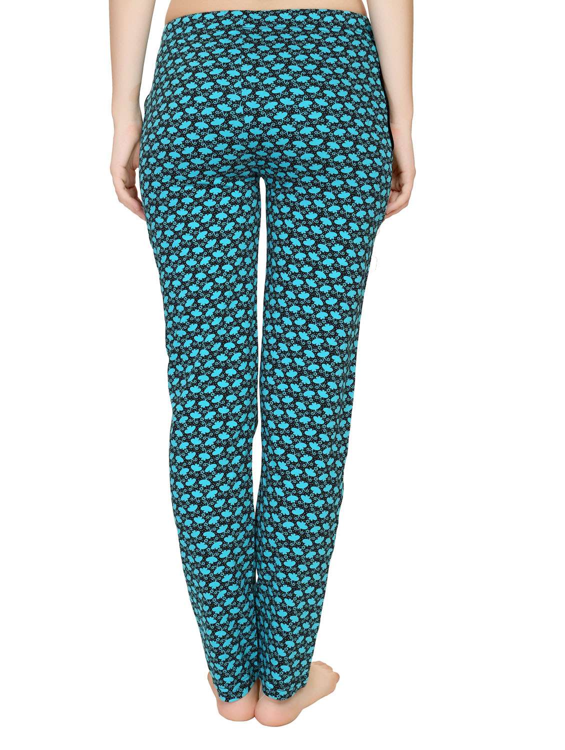 light blue printed cotton track pant - 12923943 -  Standard Image - 2