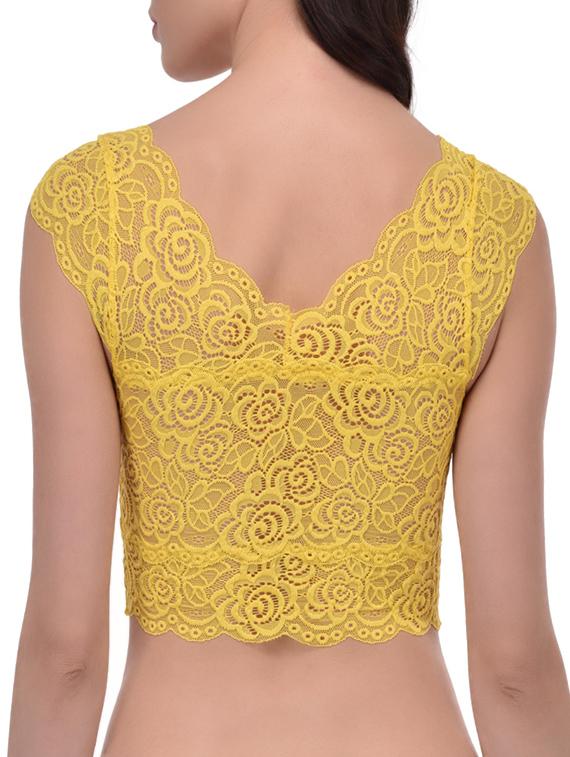 yellow lace lette bra - 12927342 - Standard Image - 2