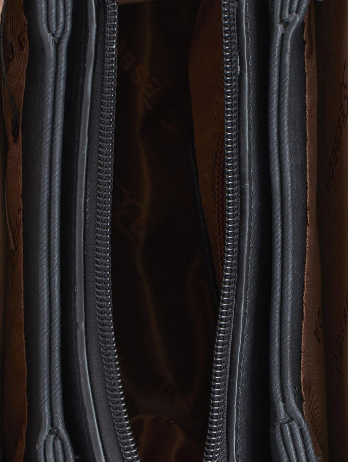black synthetic leather sling bag - 12929468 - Standard Image - 2
