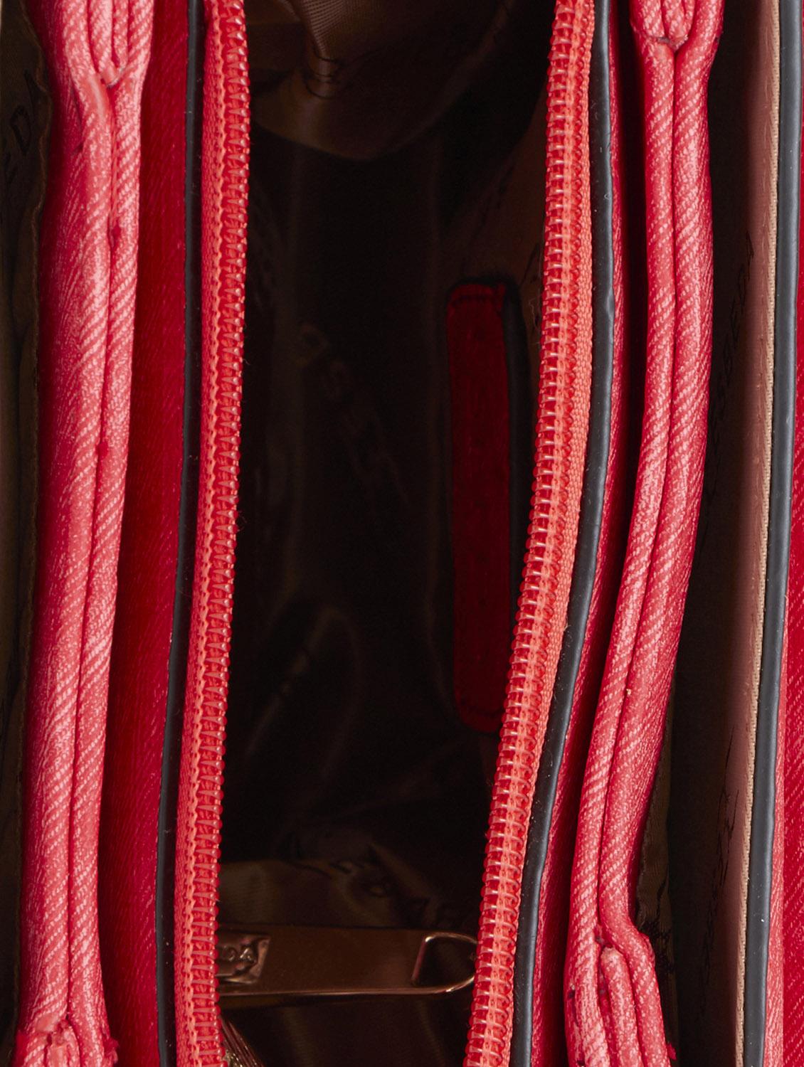 red synthetic leather sling bag - 12929470 - Standard Image - 2