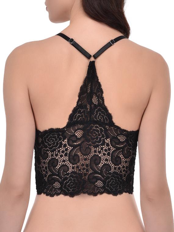 black lace lette bra - 12932094 - Standard Image - 2