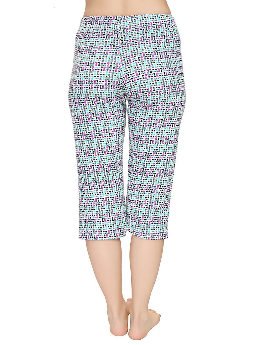 multicolored printed cotton capri - 12943262 - Standard Image - 2