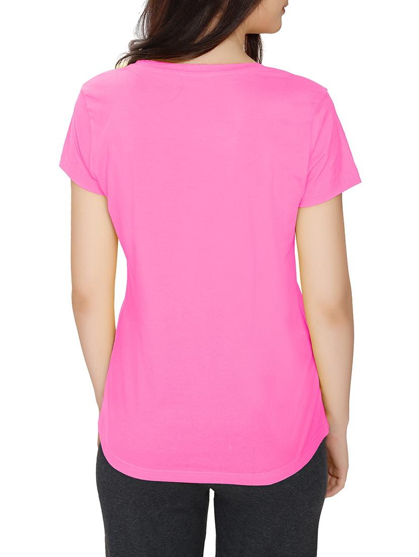 pink solid tshirt - 12944376 - Standard Image - 2