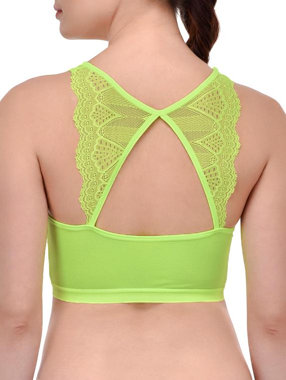 green nylon bra - 12944518 - Standard Image - 2