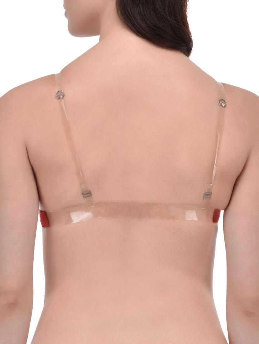orange cotton backless bra - 12948656 - Standard Image - 2