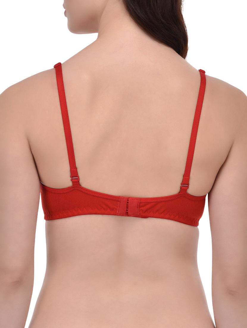 red cotton tshirt bra - 12948661 - Standard Image - 2
